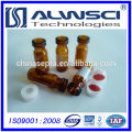 China manufacture snap vial 2ml glass vial autosampler vial for HPLC system